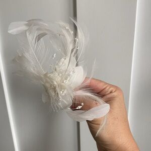 Hair clip wedding accessory (or brooch) can be worn as either